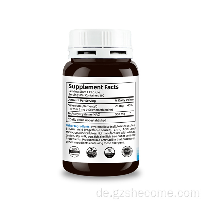 Heißverkaufs NAC Supplement Support Immunsystemfunktion